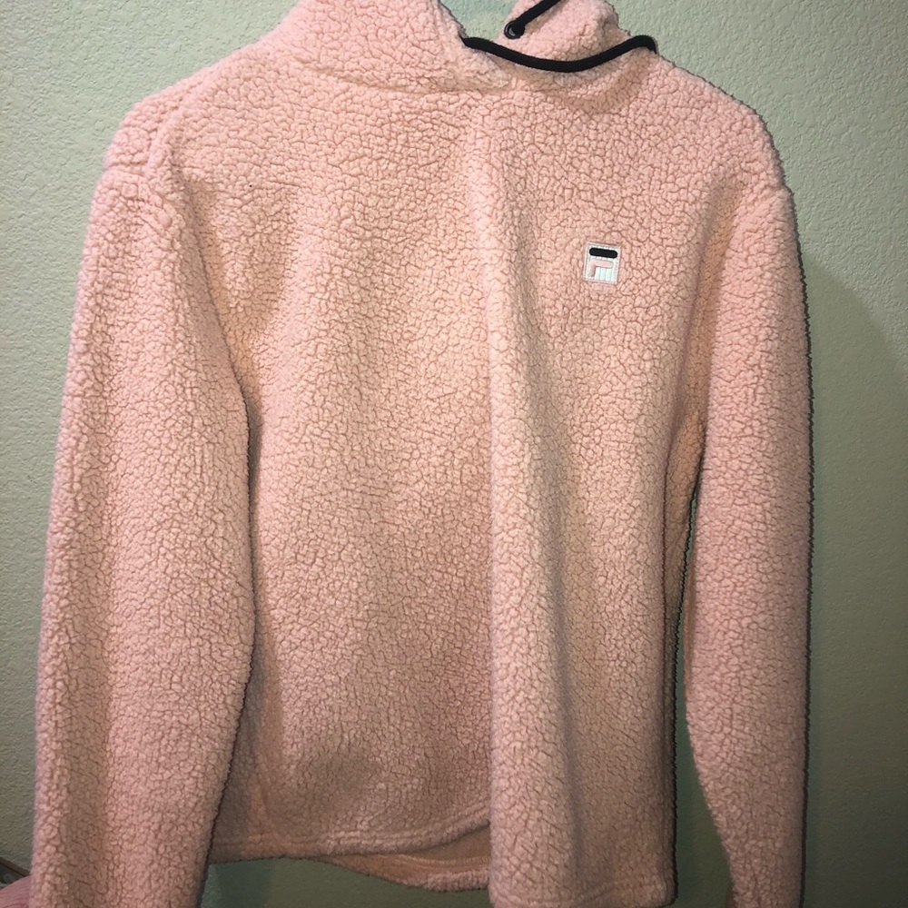 size medium plush fila sweatshirt
